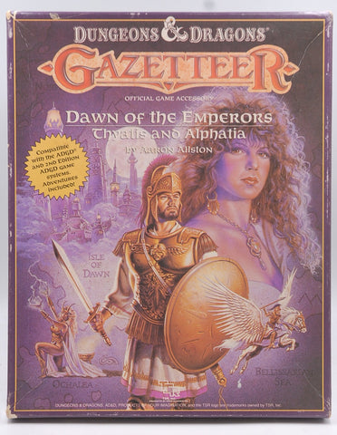 D&D Gazetteer Dawn of the Emperors Thyatis and Alphatia Missing PG, by Aaron Allston  