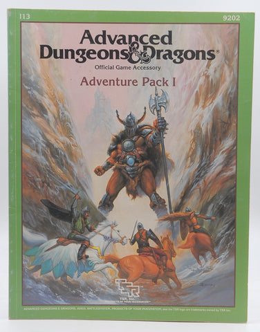 Advanced Dungeons and Dragons Special Module I13 : Adventure Pack 1, by Christian, Deborah (editor)  