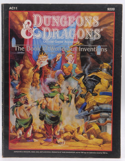 The Book of Wondrous Inventions (D&D Fantasy Roleplaying, AC11), by TSR Staff  