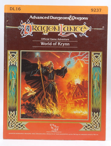 The World of Krynn, Dl16 (Advanced Dungeons & Dragons Dragonlance Accessory), by Gray, Michael, Niles, Douglas  